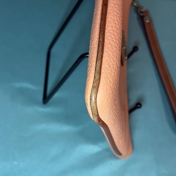 Dooney & Bourke Coral Pebbled Leather Wristlet Wallet